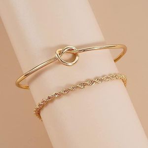 FUTIMELY Knot Love Bracelet|Twist Rope Chain Link Bracelet|Cuff Bangle Bracelets
